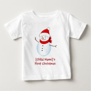 Erstes Shirt des netten Snowman-Babys Weihnachts
