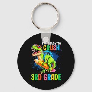 Erstes Shirt für die 3. Klasse Jungen Dinosaurier  Schlüsselanhänger