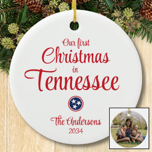 Erstes Tennessee-Foto Keramik Ornament