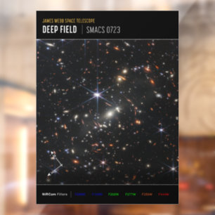 Erstes Tiefes Feld des Universums von James Webb Fensteraufkleber