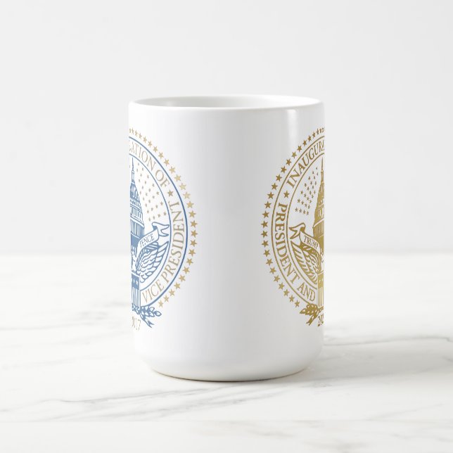Erstes und zweites erstes Siegel Donald Trump Kaffeetasse (Mittel)