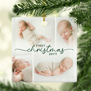 Erstes Weihnachten 5 Foto Personalisierter Weihnac Keramikornament
