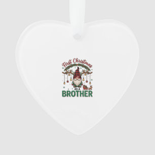 Erstes Weihnachten als Bruder Gnom Rentier Schlitt Ornament