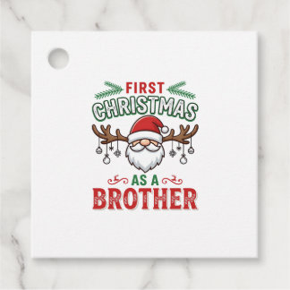 Erstes Weihnachten als Bruder Santa Gnome Geschenkanhänger