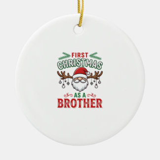 Erstes Weihnachten als Bruder Santa Gnome Keramik Ornament