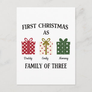 Erstes Weihnachten als Familie zu Dritt Geschenk