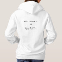 Erstes Weihnachten als Frau Personalized Surname