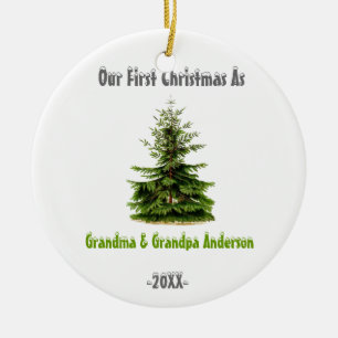 Erstes Weihnachten als Keramik Ornament