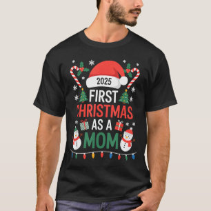 Erstes Weihnachten als Mama 2025 Familie passendes T-Shirt