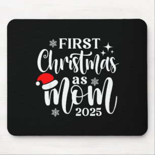 Erstes Weihnachten als Mama 2025 Schneeflocke Xmas Mousepad