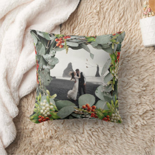 Erstes Weihnachten als Mr. & Mrs. Foto  Kissen