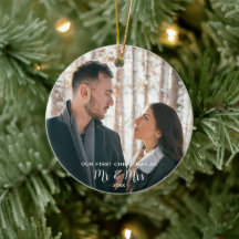 Erstes Weihnachten als Mr. und Mrs. mit 2 Fotos