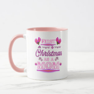 Erstes Weihnachten als Mutter eines kleinen Mädche Tasse
