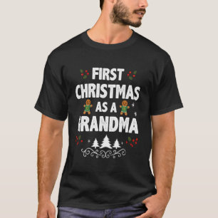 Erstes Weihnachten als Oma Lustiger Feiertag Passe T-Shirt