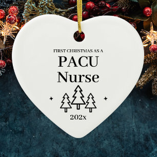 Erstes Weihnachten als PACU-Krankenschwester Keramik Ornament