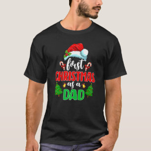 Erstes Weihnachten als Papa Neue Eltern Santa Schw T-Shirt
