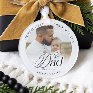 Erstes Weihnachten als Papa personalisiertes Baby- Ornament