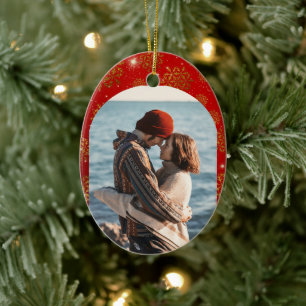 Erstes Weihnachten als Pärchen Keramik Ornament