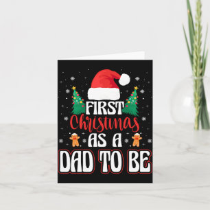 Erstes Weihnachten als werdender Vater - Baby Karte