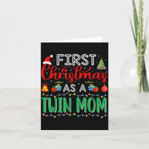 Erstes Weihnachten als Zwillingsmutter Familie Pas Karte