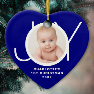 Erstes Weihnachten des Babys - individuelles Foto  Keramik Ornament