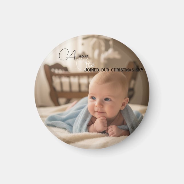 Erstes Weihnachten des Babys  Magnet (Vorne)