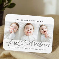 Erstes Weihnachten des Babys Modern Einfach 3 Foto