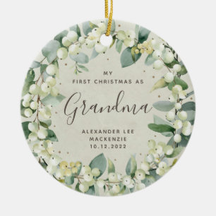 Erstes Weihnachten Großeltern/Foto von beliebigen  Keramik Ornament