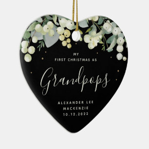 Erstes Weihnachten Großeltern/Foto von jedem Verwa Keramik Ornament