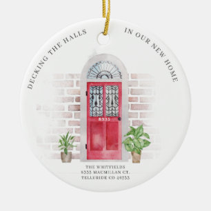 Erstes Weihnachten im neuen Familienheim, Dekorati Keramik Ornament