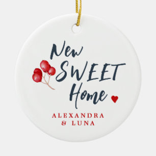 Erstes Weihnachten im neuen Zuhause mit individuel Keramik Ornament