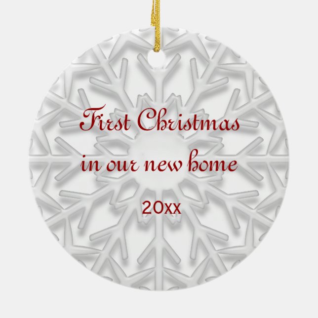 Erstes Weihnachten in der neuen Keramikornament (Hinten)