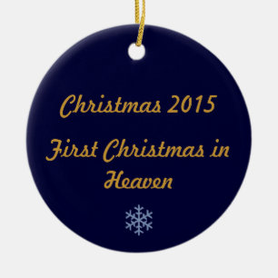Erstes Weihnachten in Himmel 2015 Keramik Ornament