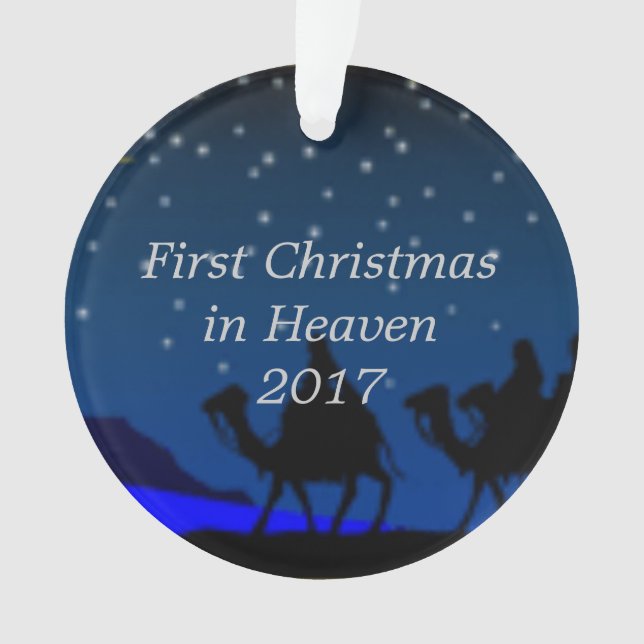 Erstes Weihnachten in Himmel 2017 Ornament (Vorderseite)