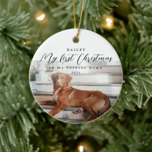 Erstes Weihnachten in meinem Forever-Zuhause Haust Keramik Ornament