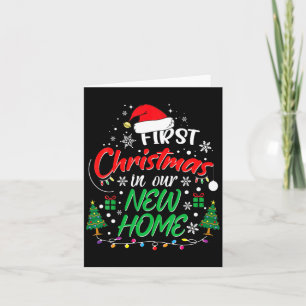 Erstes Weihnachten in unserem neuen Zuhause Einwei Karte