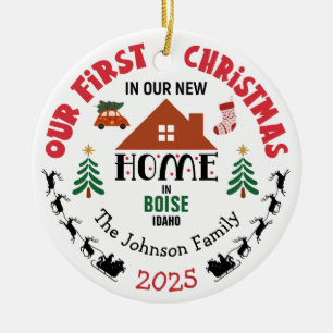 Erstes Weihnachten in unserem neuen Zuhause Person Keramik Ornament