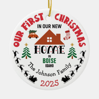 Erstes Weihnachten in unserem neuen Zuhause Person Keramik Ornament