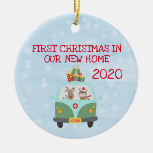 Erstes Weihnachten in unserem neuen Zuhause Süßer  Keramik Ornament