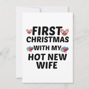 ERSTES WEIHNACHTEN MIT MEINER HEISSEN NEUEN FRAU KARTE