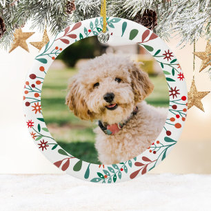 Erstes Weihnachten Neues Haustier Hund Katze Foto  Keramik Ornament