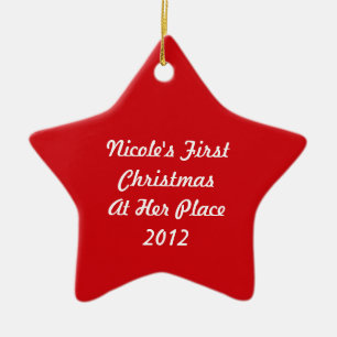 Erstes Weihnachten~ neues Zuhause 2018 Keramikornament