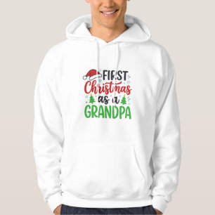 Erstes Weihnachten Opa Santa Hut Hoodie