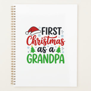 Erstes Weihnachten Opa Santa Hut Planer