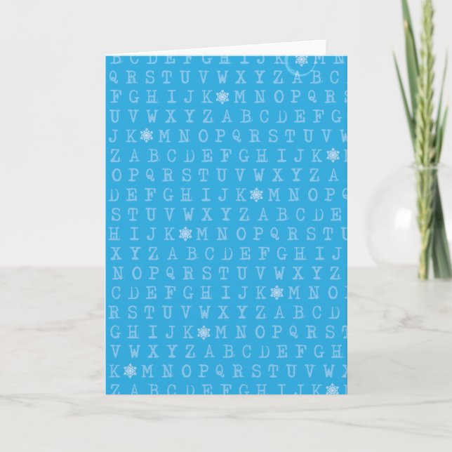 Erstes Weihnachten Pun Christmas Card (1st No L!) (Vorderseite)