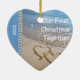 Erstes Weihnachten SETZEN ZUSAMMEN 2013 Keramikornament