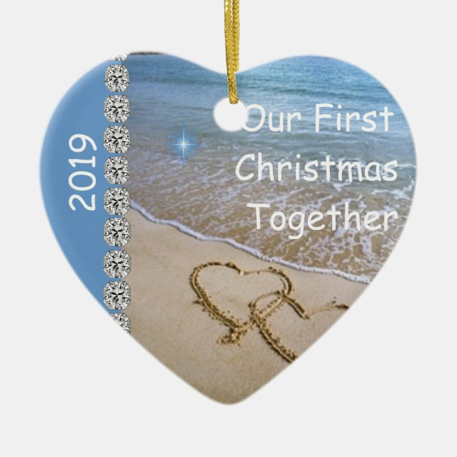 Erstes Weihnachten SETZEN ZUSAMMEN 2019 Keramik Ornament (Vorne)