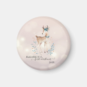 Erstes Weihnachten, Süße Hirsch Feiertage Magnet