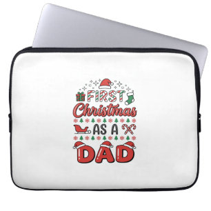 Erstes Weihnachten Vatertagsurlaub Laptopschutzhülle