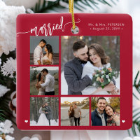 Erstes Weihnachten verheiratet Neuvermählte Andenk